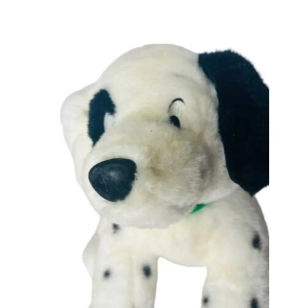 Disney Store 101 Dalmatians PATCH Dog Plush Stuffed Puppy 14” Green Collar Vtg - Picture 2 of 7